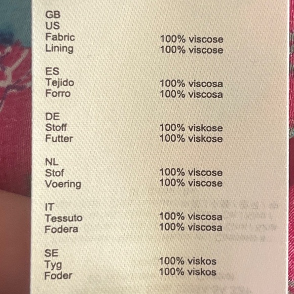 Maje NWT Rushia Pink and Blue Floral Handkerchief Hem Dress Size Large - Picture 15 of 16